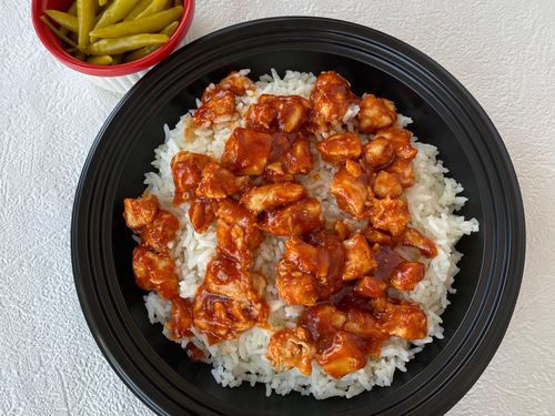 Pilav Üstü Barbekü Soslu Tavuk